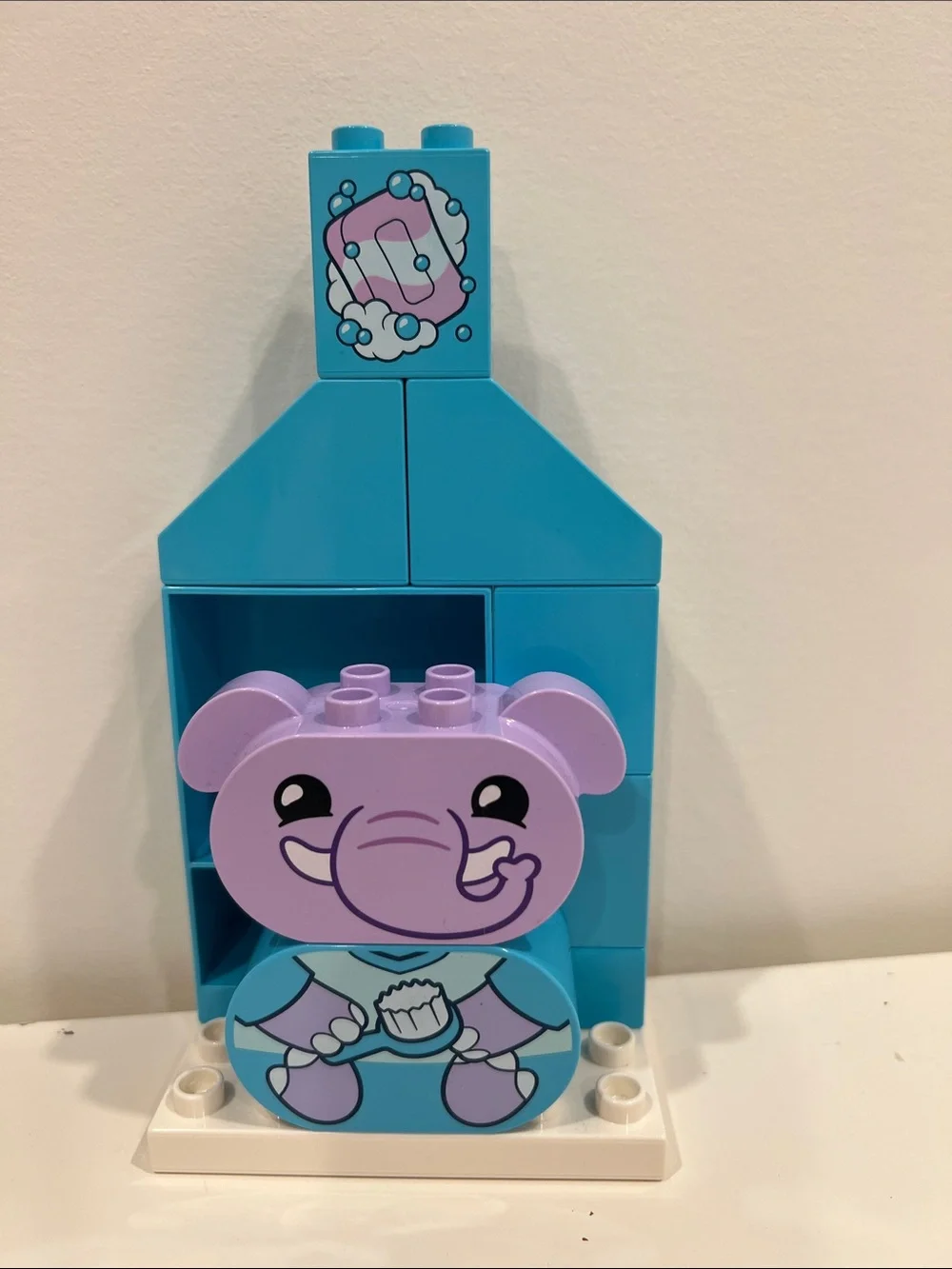 LEGO DUPLO Purple Elephant Stackable Bath Toy Set